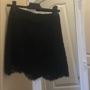 Skirts, mini laced skirt, black skirts